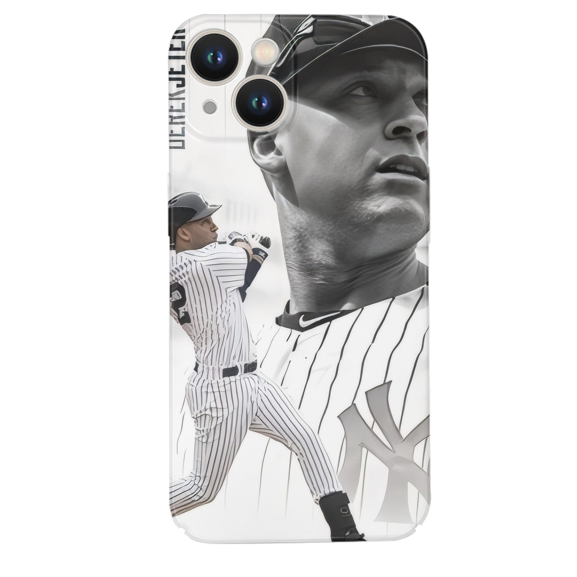 Derek Jeter 61 IPhone 14 Series Full-Cover Hard Case – Shockproof With Raised Camera Protection – Precise Cutouts, Wireless Charging Compatible – Durable, Anti-Yellowing, Easy To Clean